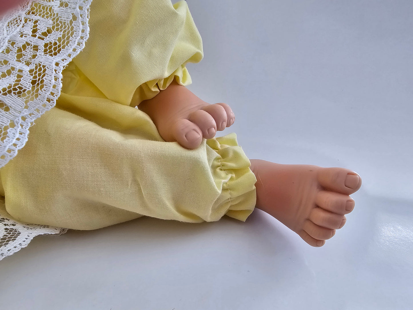 Signed and Numbered Lura Melton Reborn Doll, "Rena," in Yellow Dress