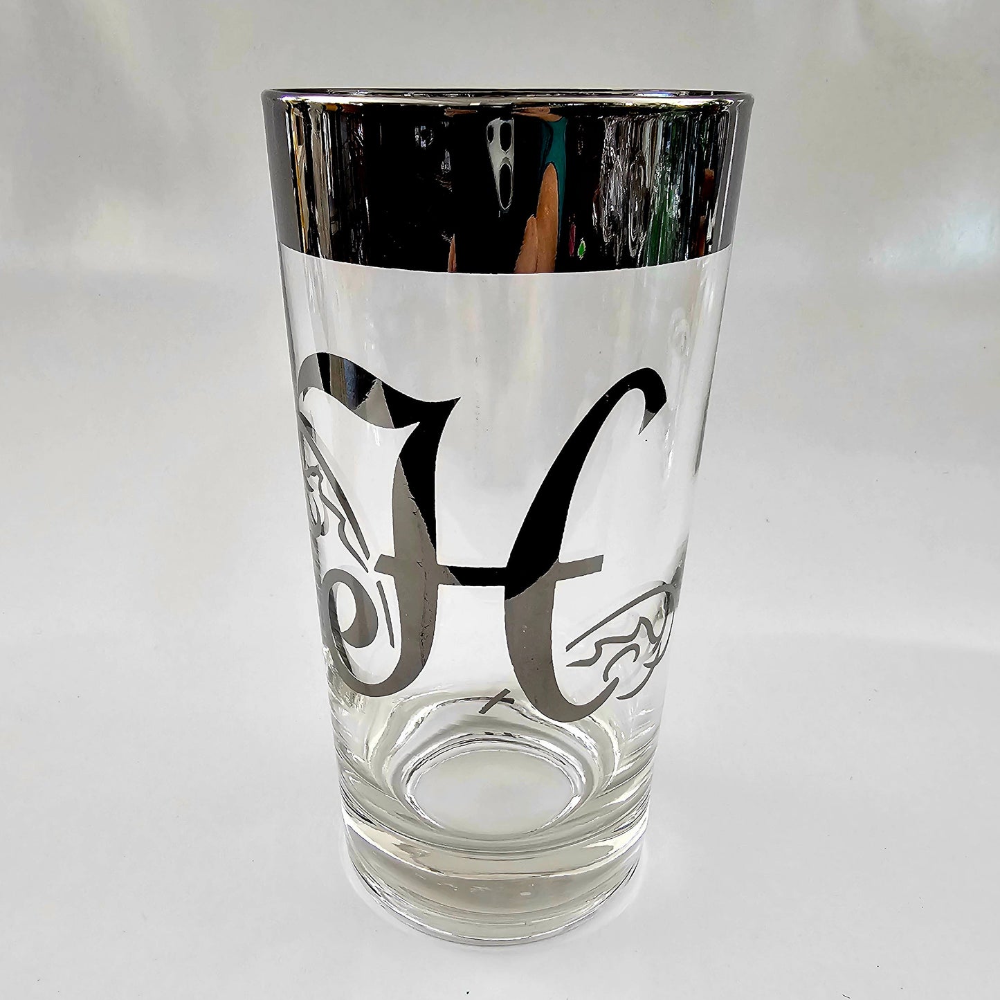 Dorothy Thorpe Highball Glass, "H" Monogram