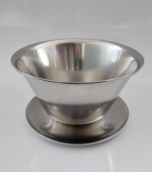 1960's Danish Modern Stainless Steel Gravy Dish | Mid-Century Modern