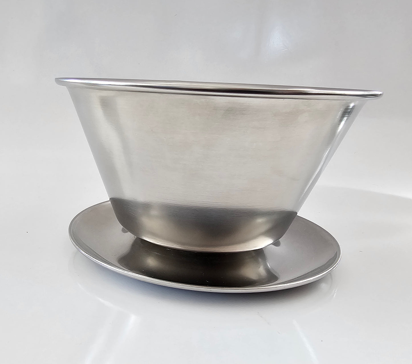 1960's Danish Modern Stainless Steel Gravy Dish | Mid-Century Modern