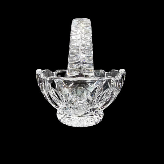 Vintage Princess House Crystal Basket, Highlights Pattern #828