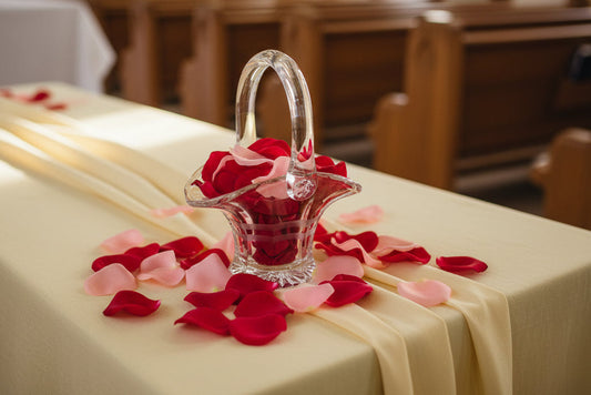 Vintage Etched Glass Basket or Vase, Easter or Wedding Decor, Bridal Bouquet, Art Deco or Art Nouveau Etching