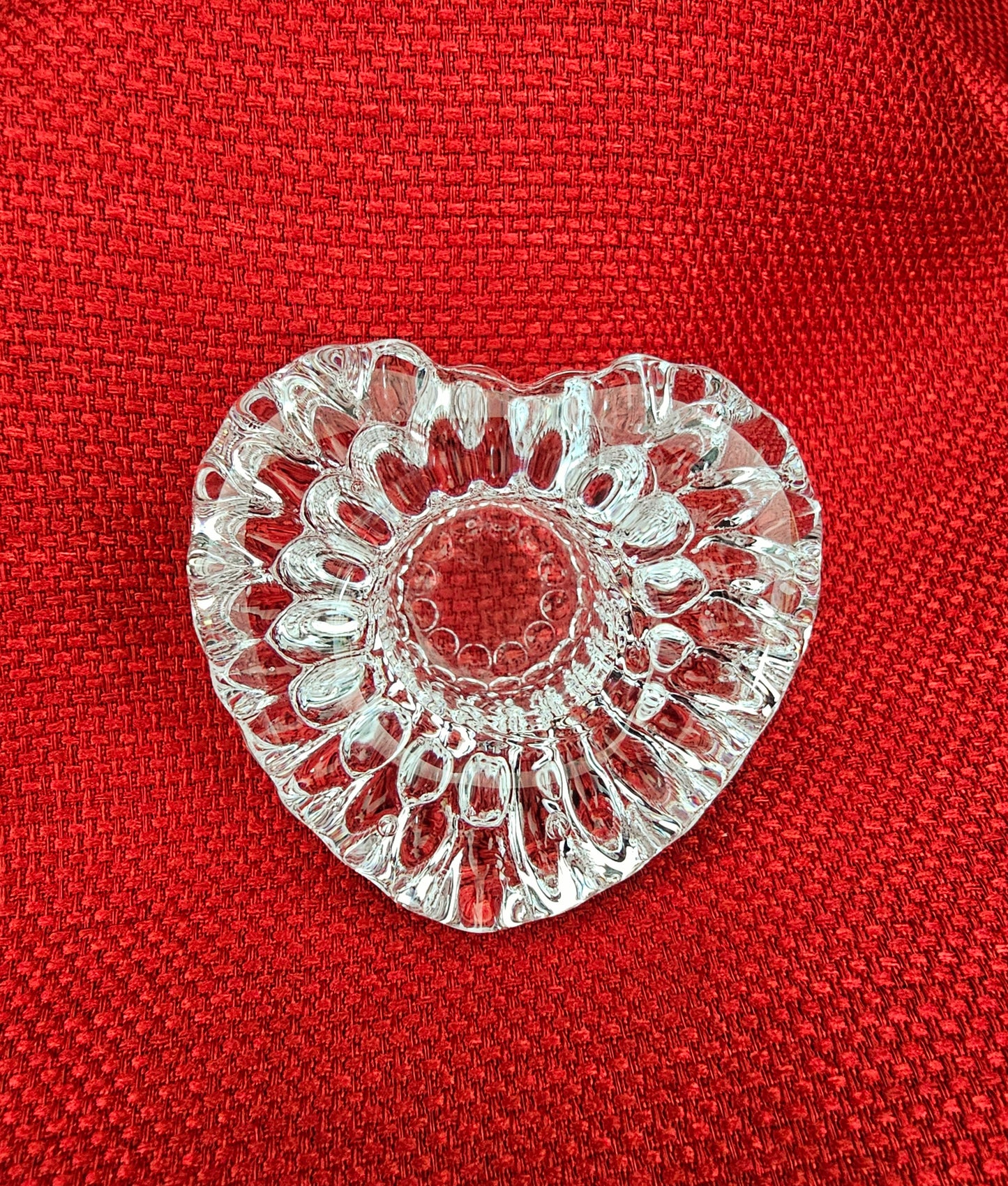 Crystal Heart-Shaped Taper Holder | Candle Holder