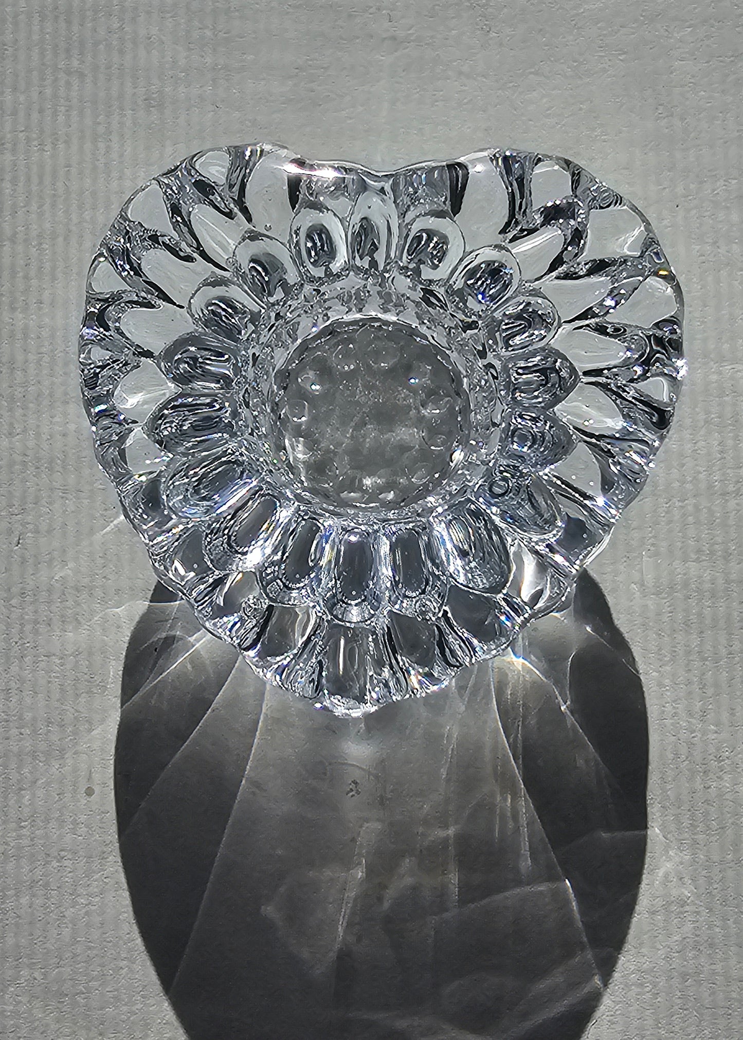 Crystal Heart-Shaped Taper Holder | Candle Holder