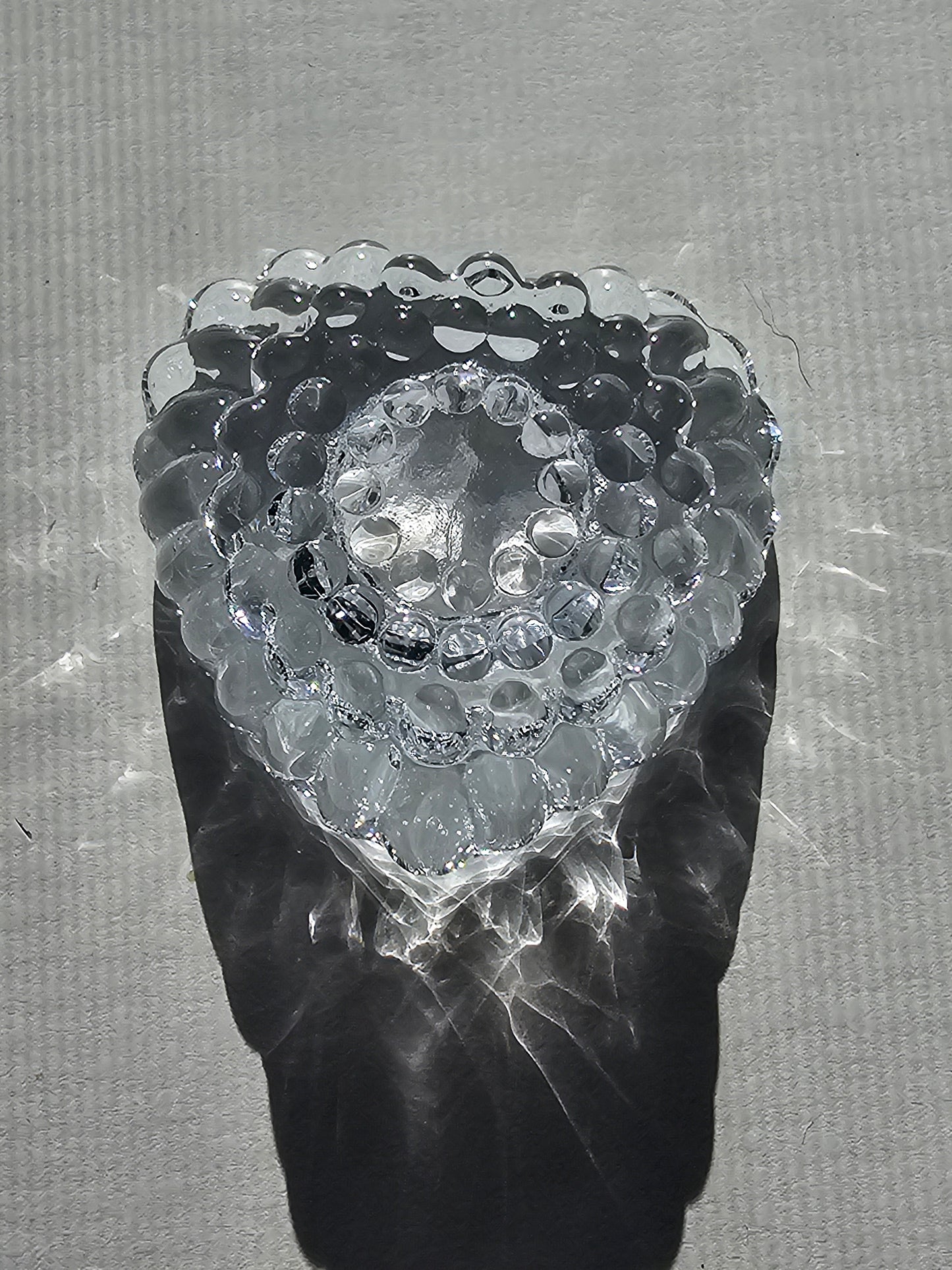 Crystal Heart-Shaped Taper Holder | Candle Holder