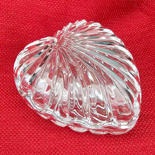 24% Lead Crystal Heart-Shaped Box from Italy