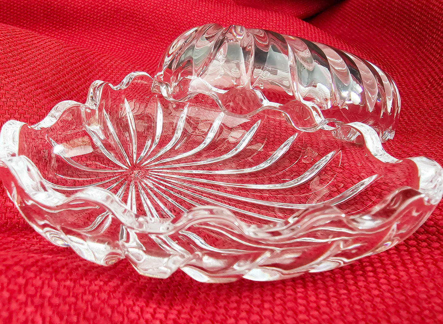 24% Lead Crystal Heart-Shaped Box from Italy