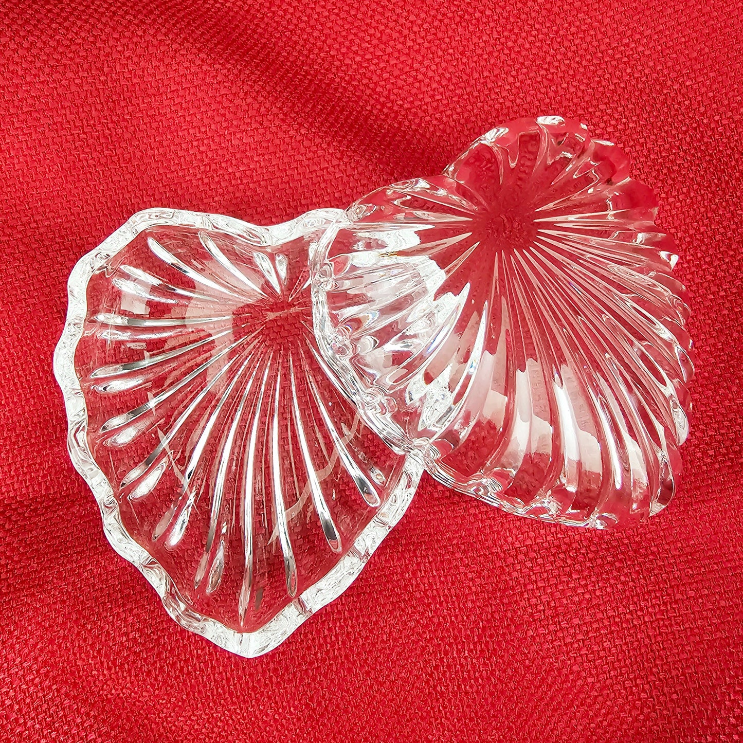 24% Lead Crystal Heart-Shaped Box from Italy