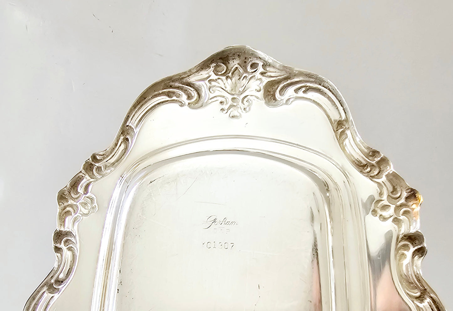 Silverplate Butter Dish, Chantilly Pattern, by Gorham, #YC 1307