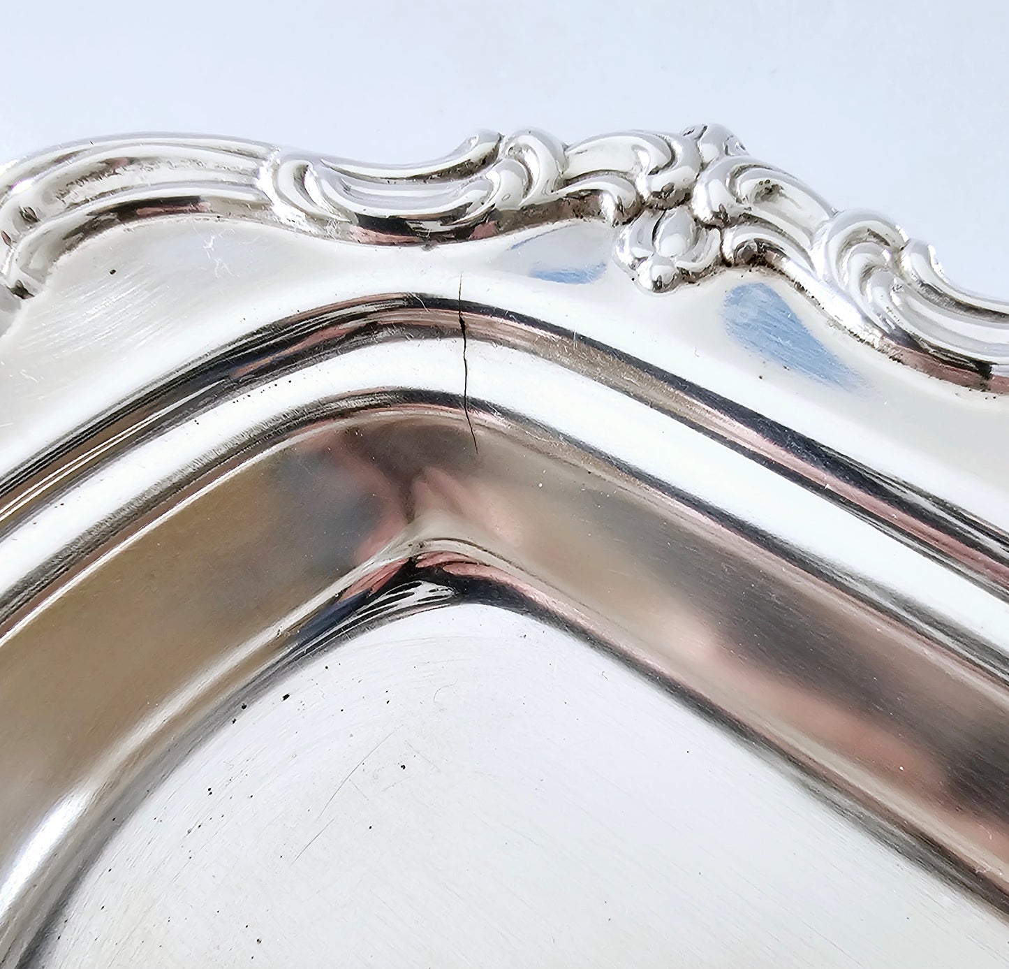 Silverplate Butter Dish, Chantilly Pattern, by Gorham, #YC 1307