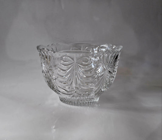 Crystal Salad Bowl | Fruit Bowl by Crystal Clear Industries, Poland, Madrid Pattern