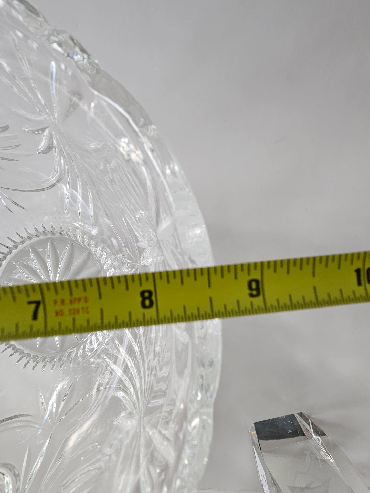 Crystal Salad Bowl | Fruit Bowl by Crystal Clear Industries, Poland, Madrid Pattern