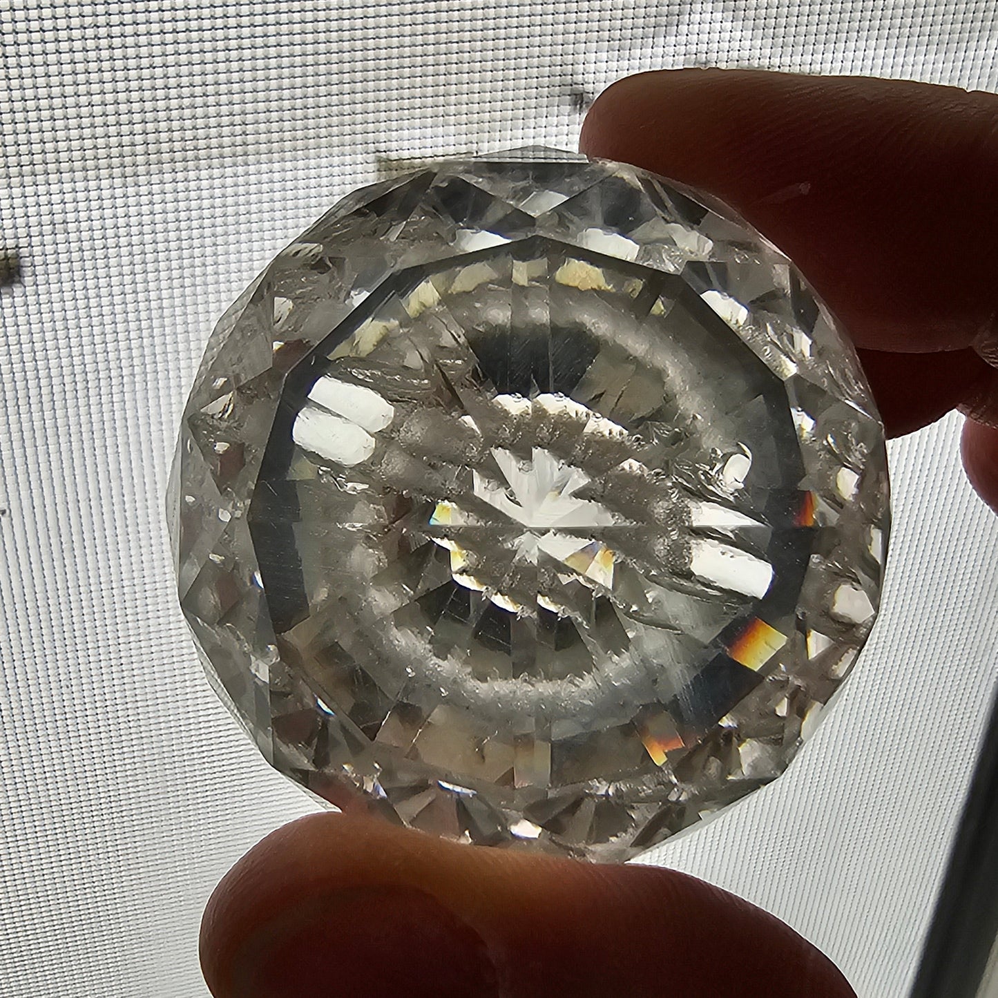 40 mm Cut Crystal Ball with Pin Hole (1 1/2")