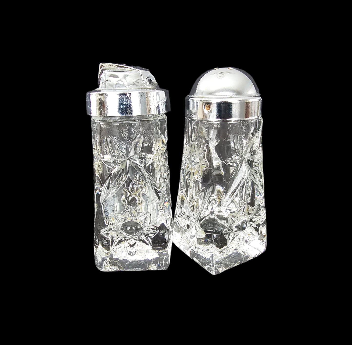 Prescut Clear Salt and Pepper Shakers with Dome Lids, Anchor Hocking