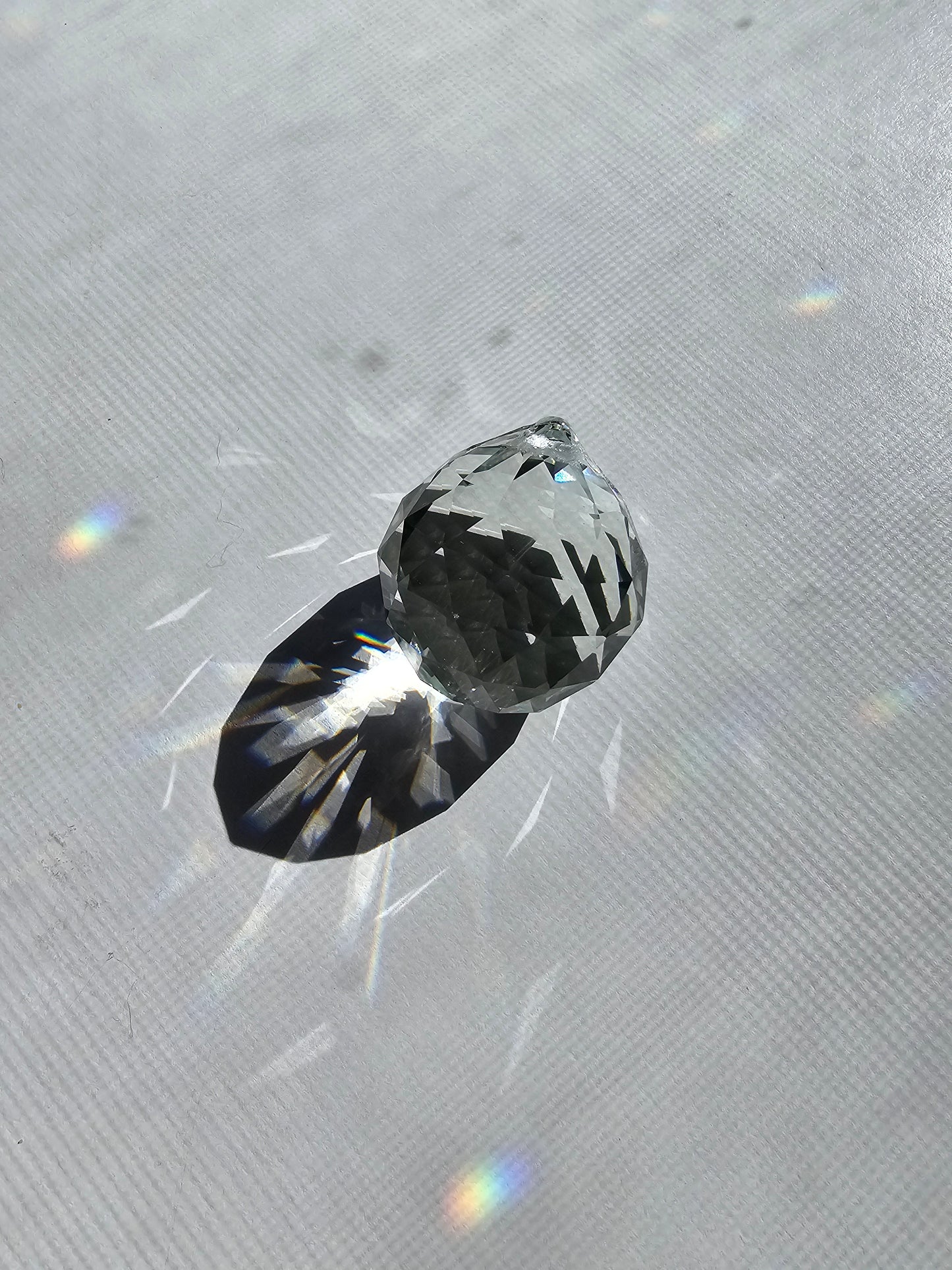 40 mm Cut Crystal Ball with Pin Hole (1 1/2")