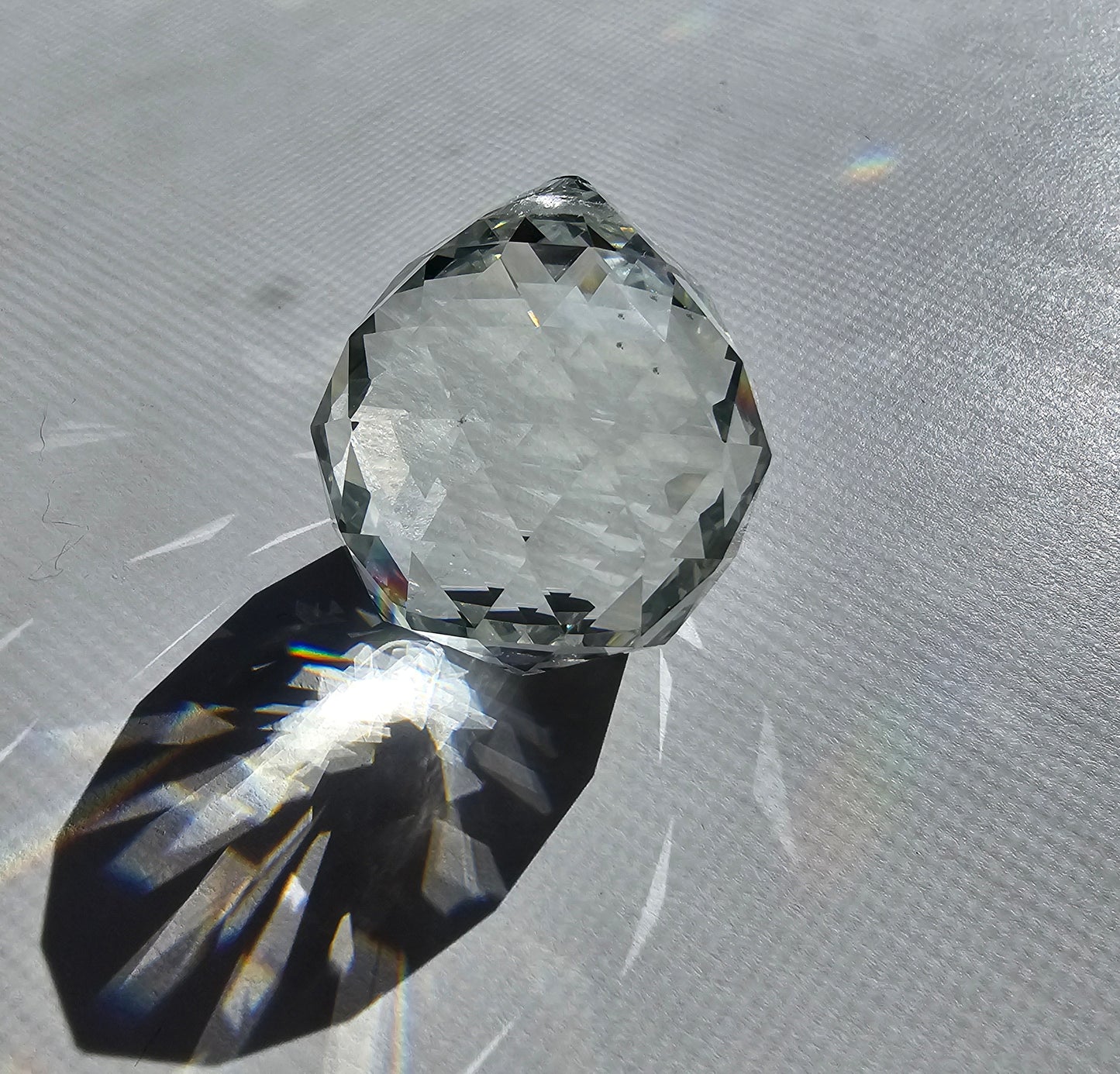 40 mm Cut Crystal Ball with Pin Hole (1 1/2")