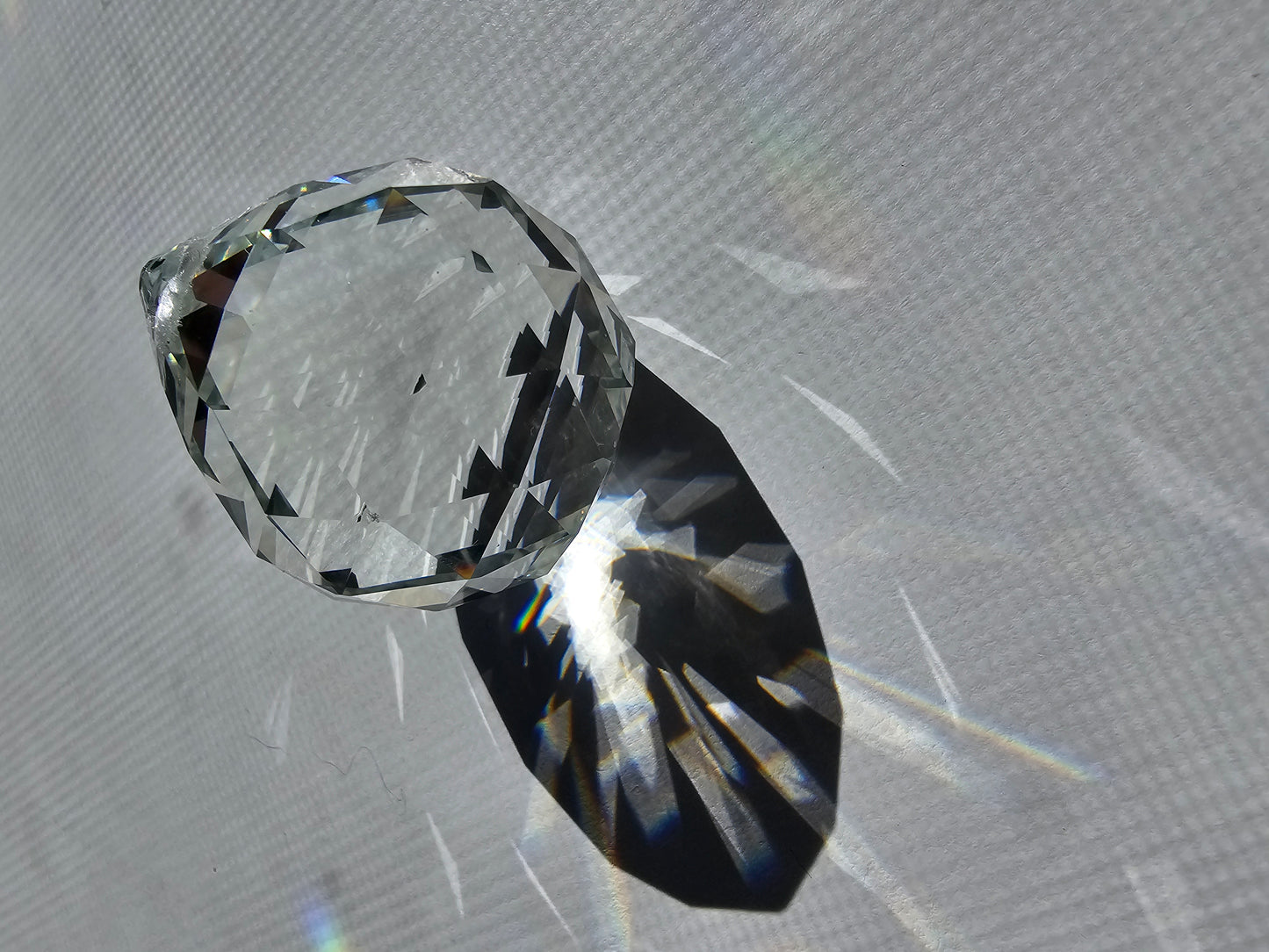 40 mm Cut Crystal Ball with Pin Hole (1 1/2")