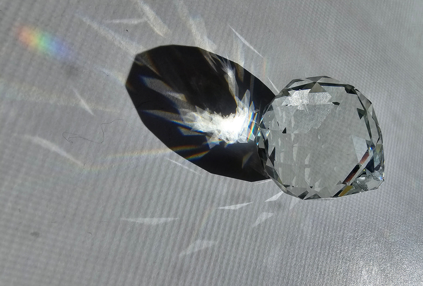 40 mm Cut Crystal Ball with Pin Hole (1 1/2")