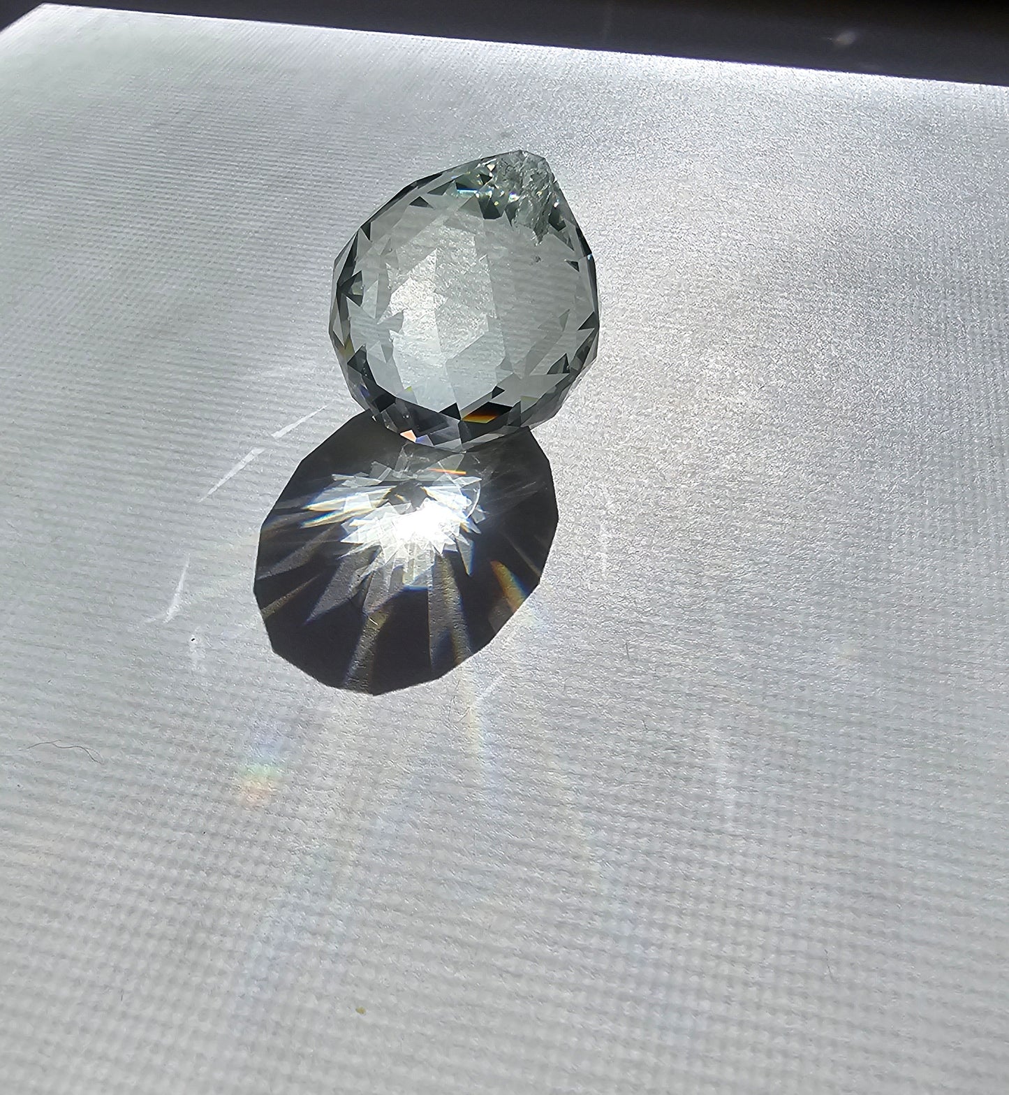 40 mm Cut Crystal Ball with Pin Hole (1 1/2")