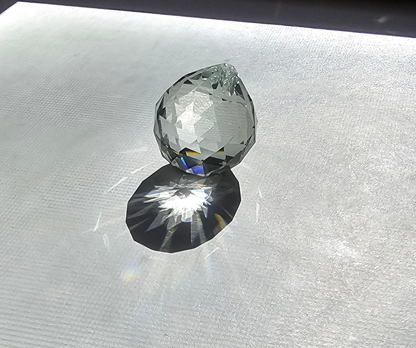 40 mm Cut Crystal Ball with Pin Hole (1 1/2")