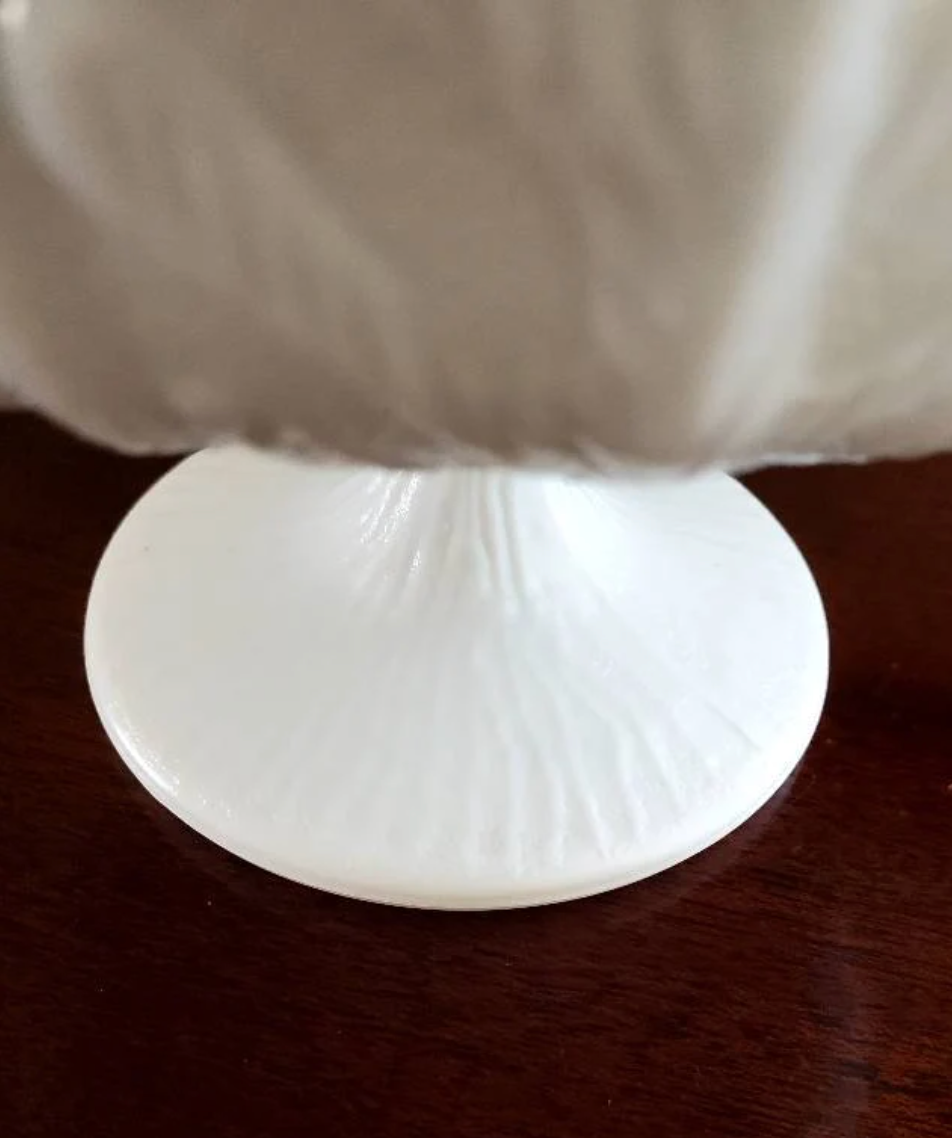 Oak Leaf Collection FTD Milk Glass Footed Bowl