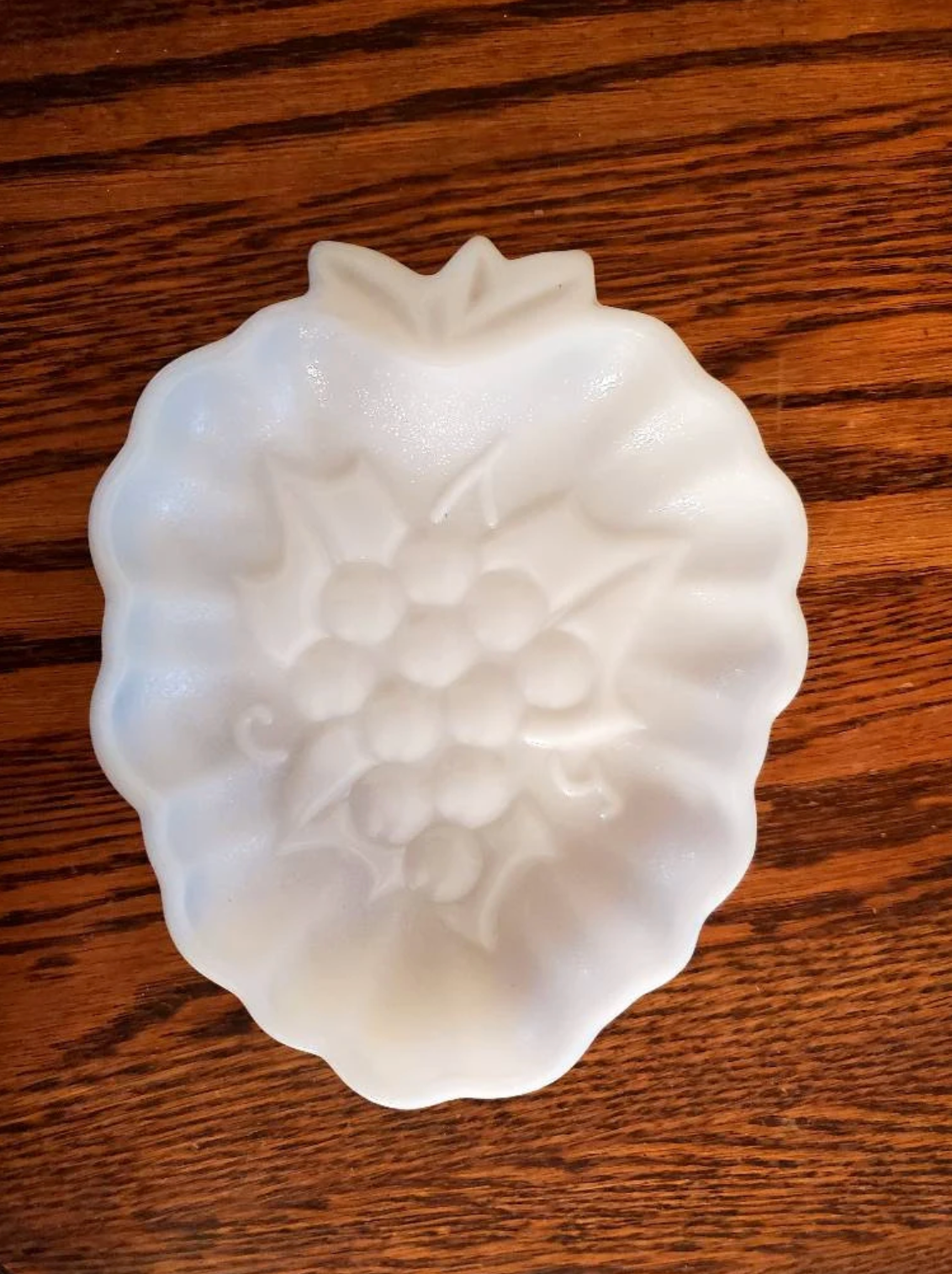 Hazel Atlas Milk Glass Candy Dish, Trinket Dish, Jewelry Dish