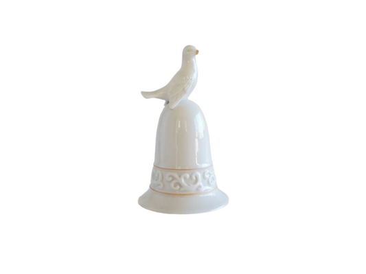 Avon Tapestry Collection Porcelain Bell with Dove, 1981