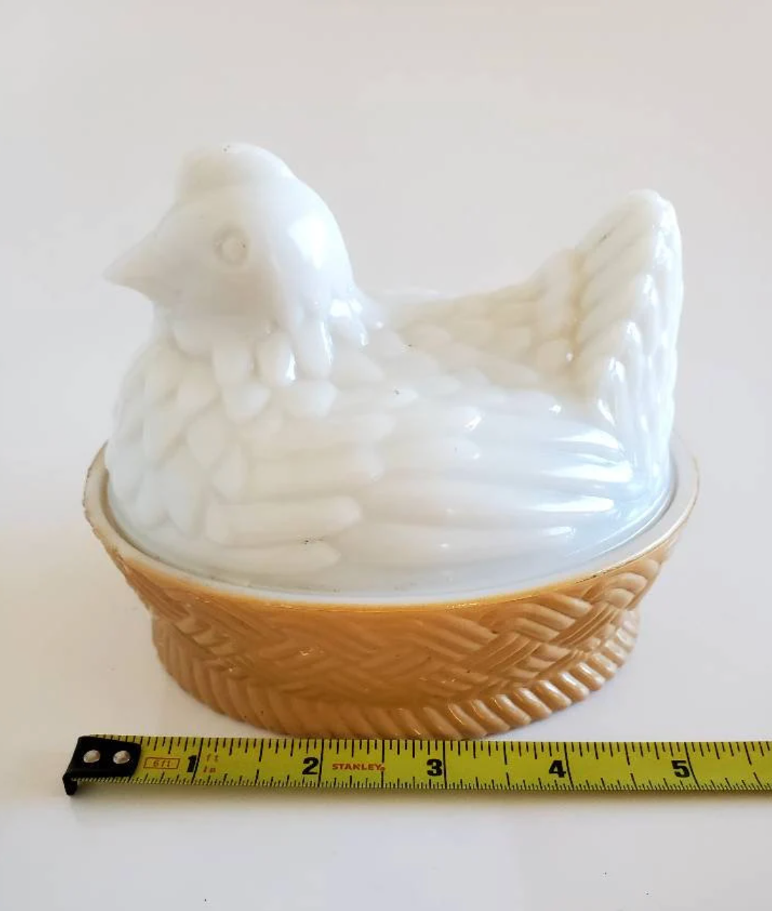 Avon Milk Glass Chicken on Nest