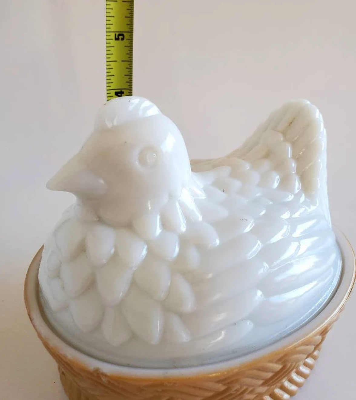 Avon Milk Glass Chicken on Nest