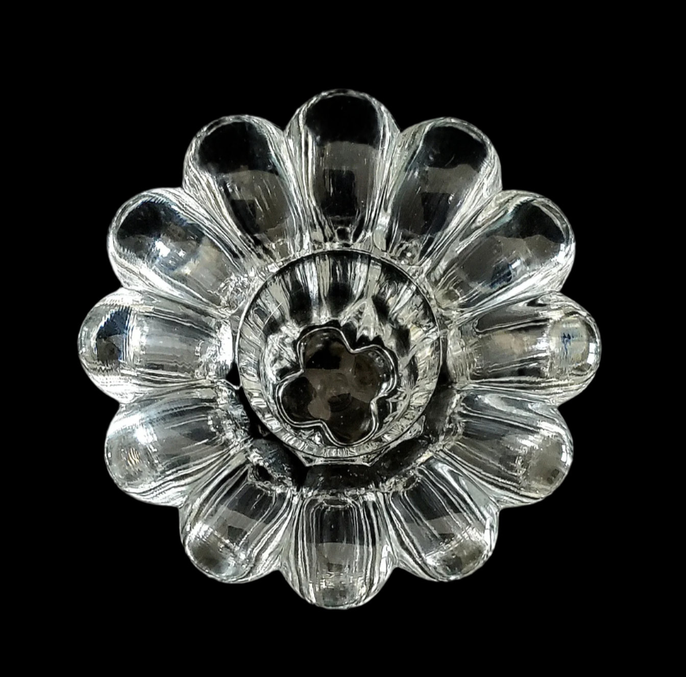 Clear Flower-Style Taper Holder Collection | Glass | Crystal