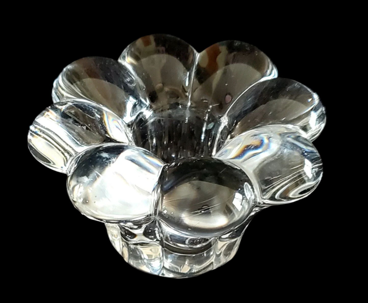 Clear Flower-Style Taper Holder Collection | Glass | Crystal