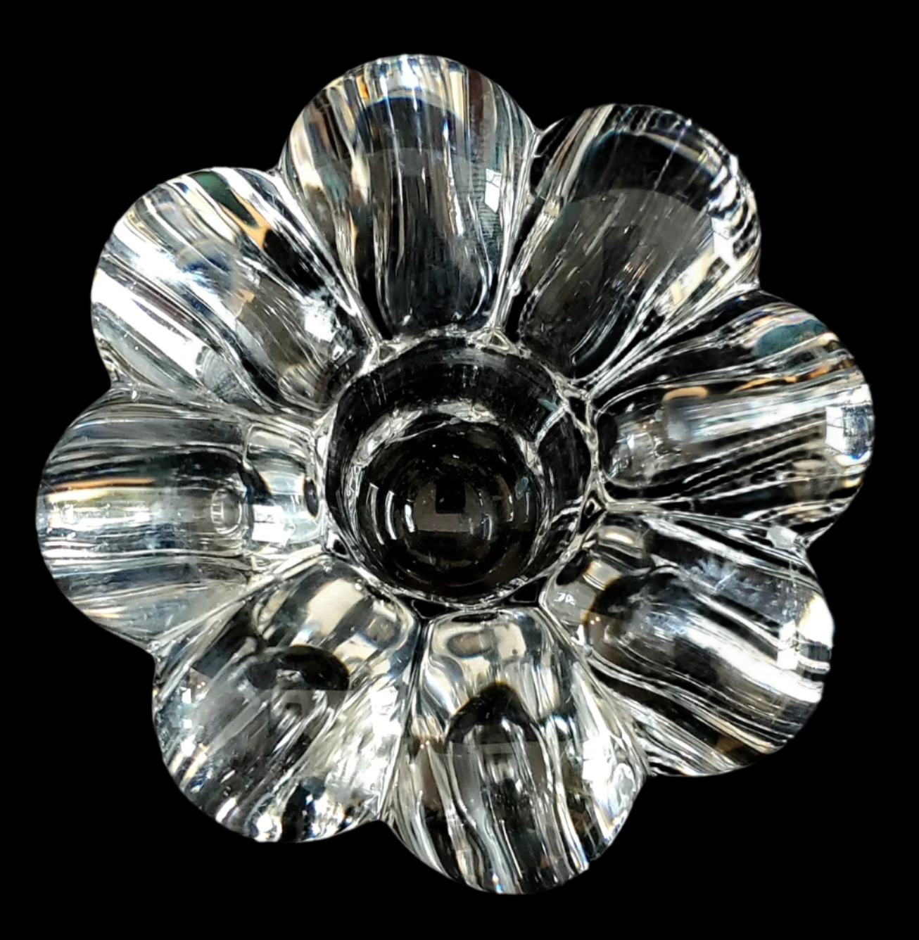 Clear Flower-Style Taper Holder Collection | Glass | Crystal