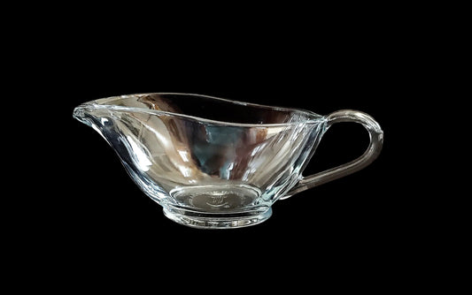 Anchor Hocking Clear Glass Gravy Boat, Presence - 16 oz - Heavy, Solid, in Excellent Condition