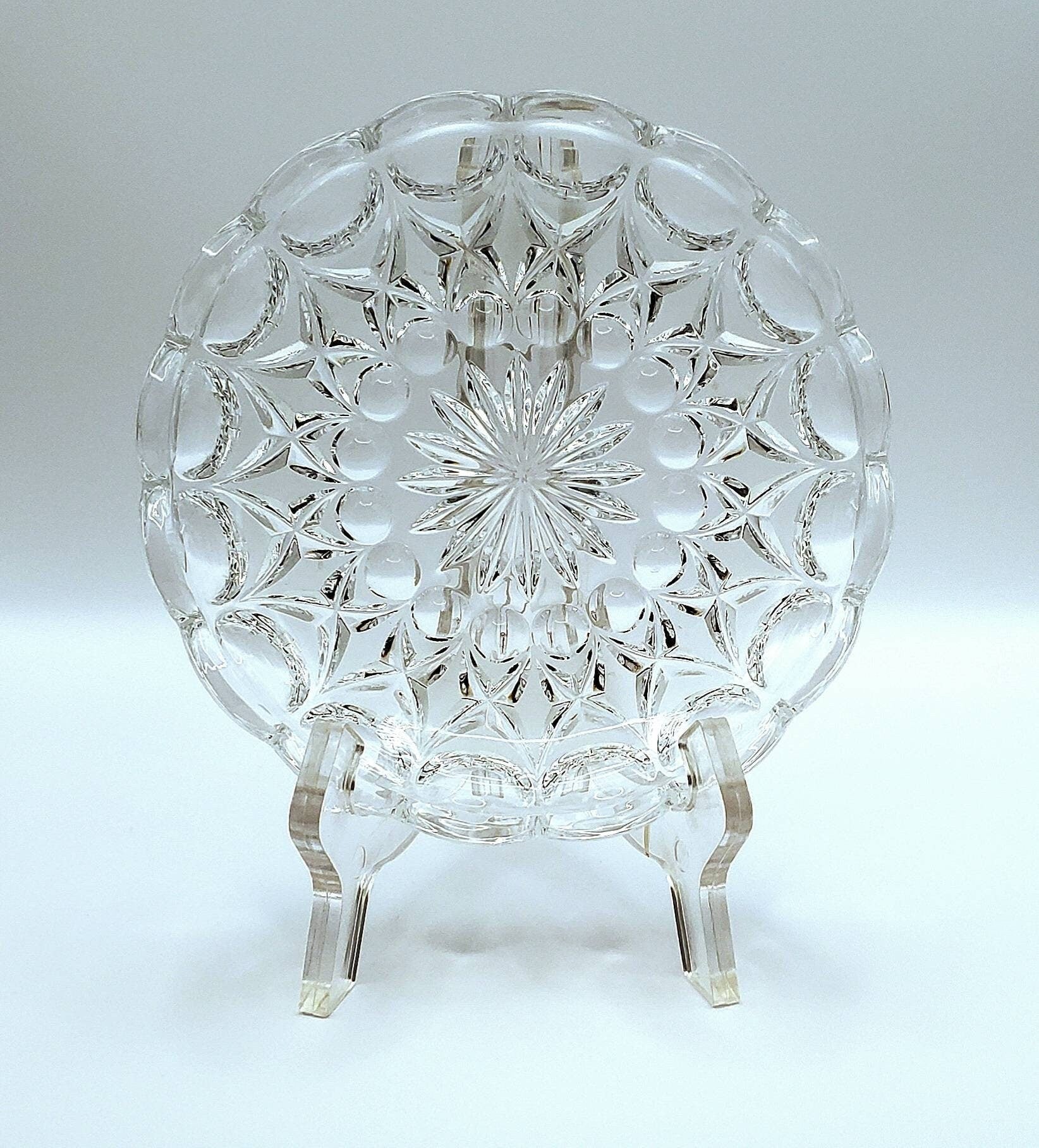 Stunning Lead Crystal Vintage Ashtray, Trinket Dish