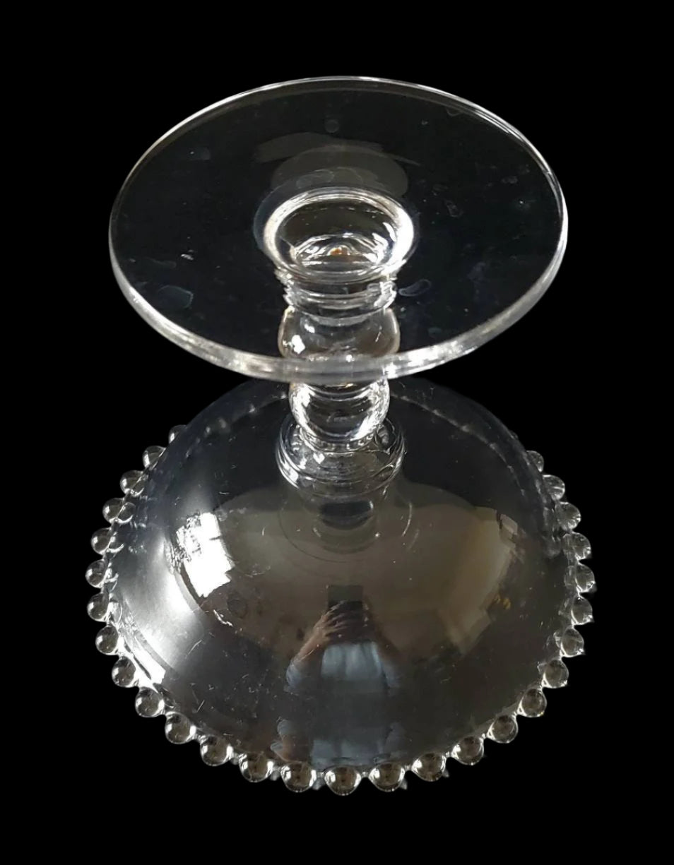 Vintage Imperial Glass Compote, "Candlewick" Pattern