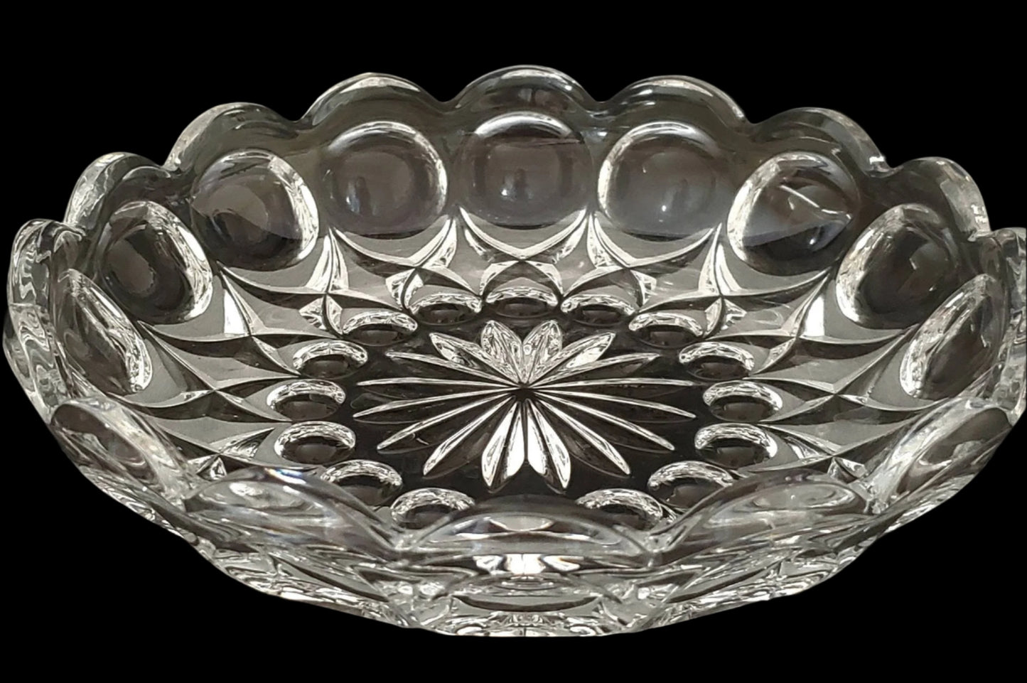 Stunning Lead Crystal Vintage Ashtray, Trinket Dish