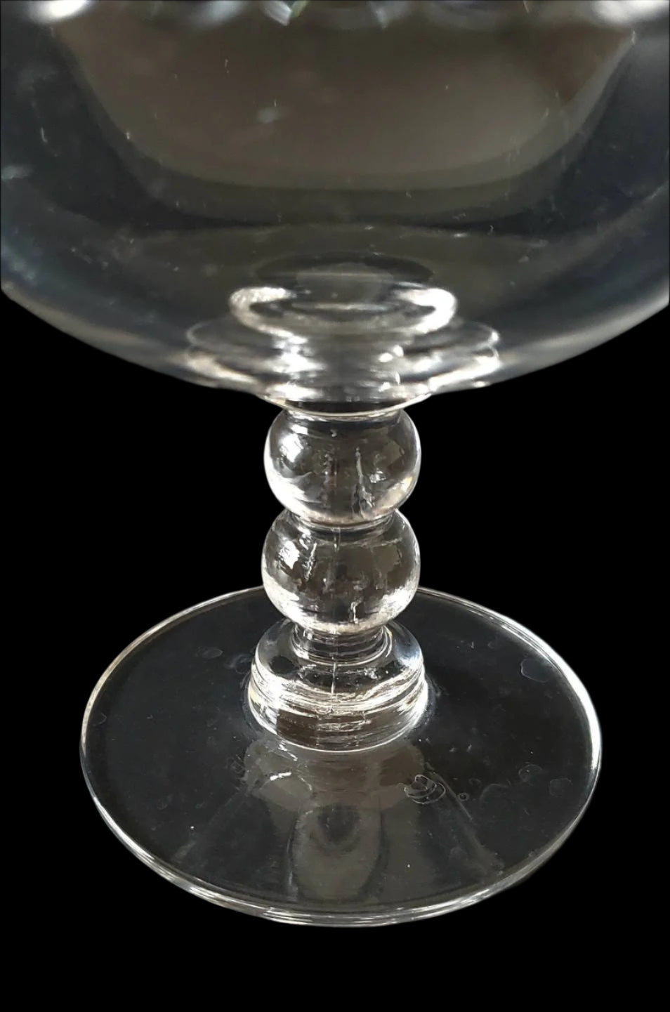 Vintage Imperial Glass Compote, "Candlewick" Pattern