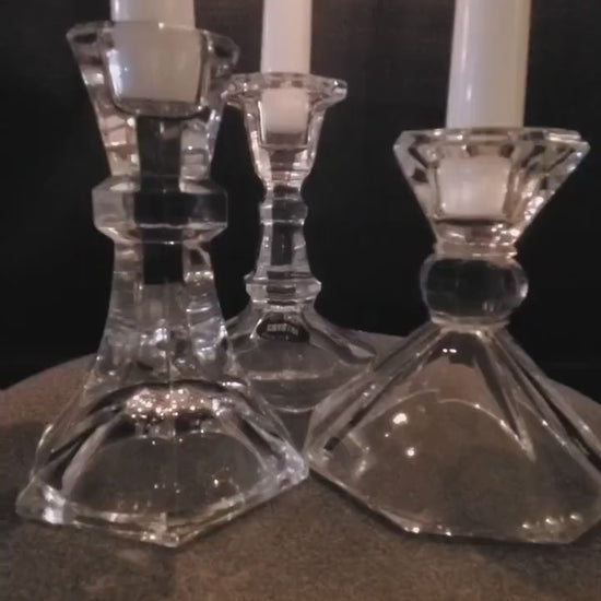 Stunning! Vintage Lead Crystal Candlestick / Taper Holders, Price is for Pairs - Wedding, Anniversary, Date Night :)