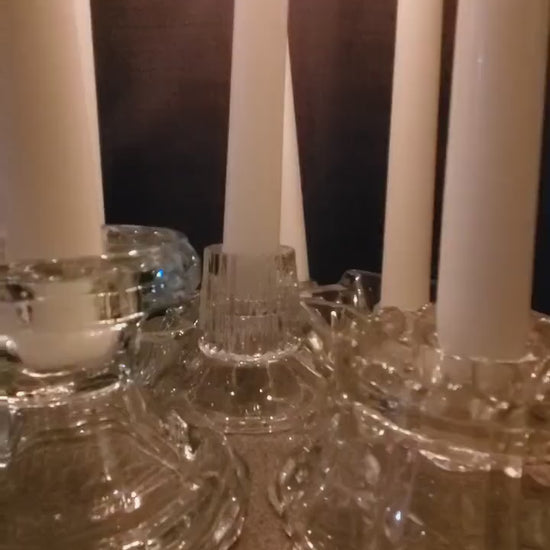 Glass Taper Candleholders, Mix and Match - great for parties, weddings, receptions! Ask me about combining shipping for an accurate quote :)