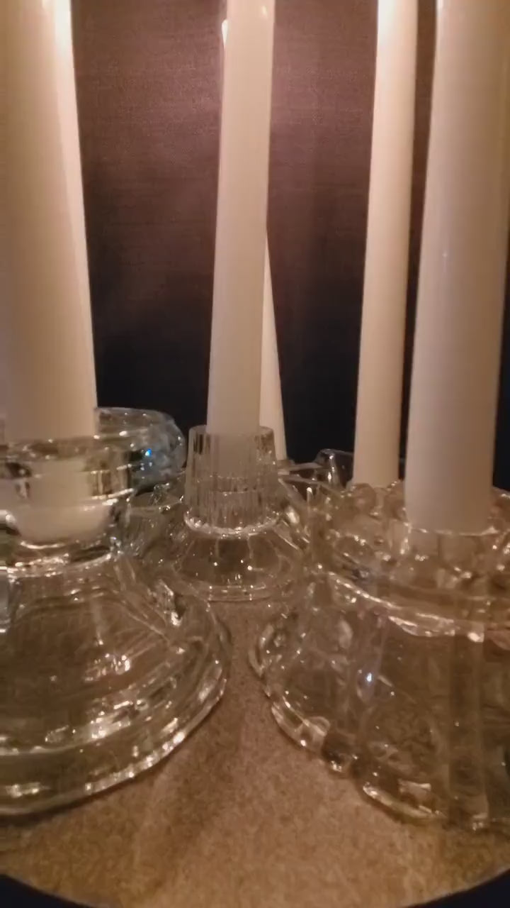 Glass Taper Candleholders, Mix and Match - great for parties, weddings, receptions! Ask me about combining shipping for an accurate quote :)