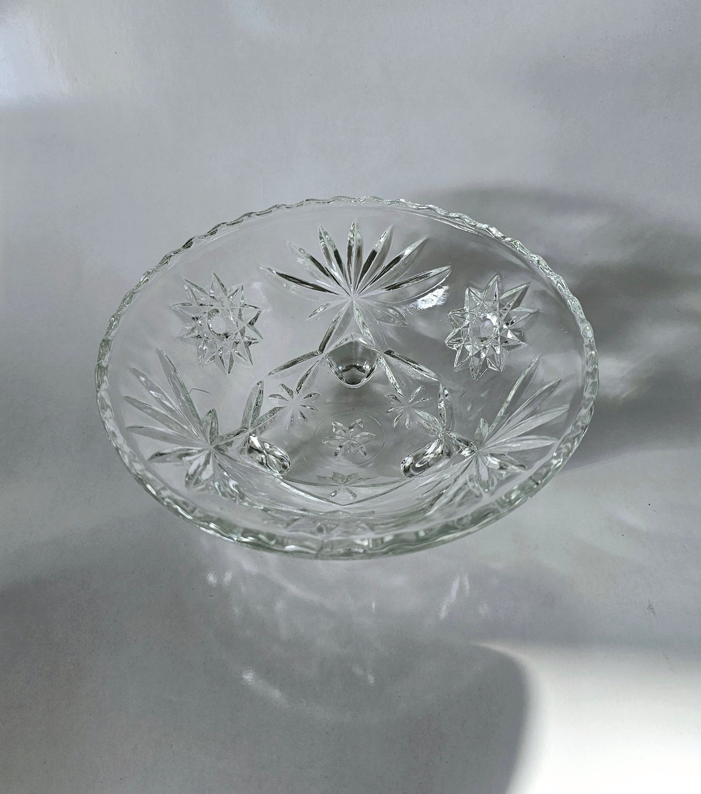 Anchor Hocking Pressed Glass Candy Dish, Trinket Dish