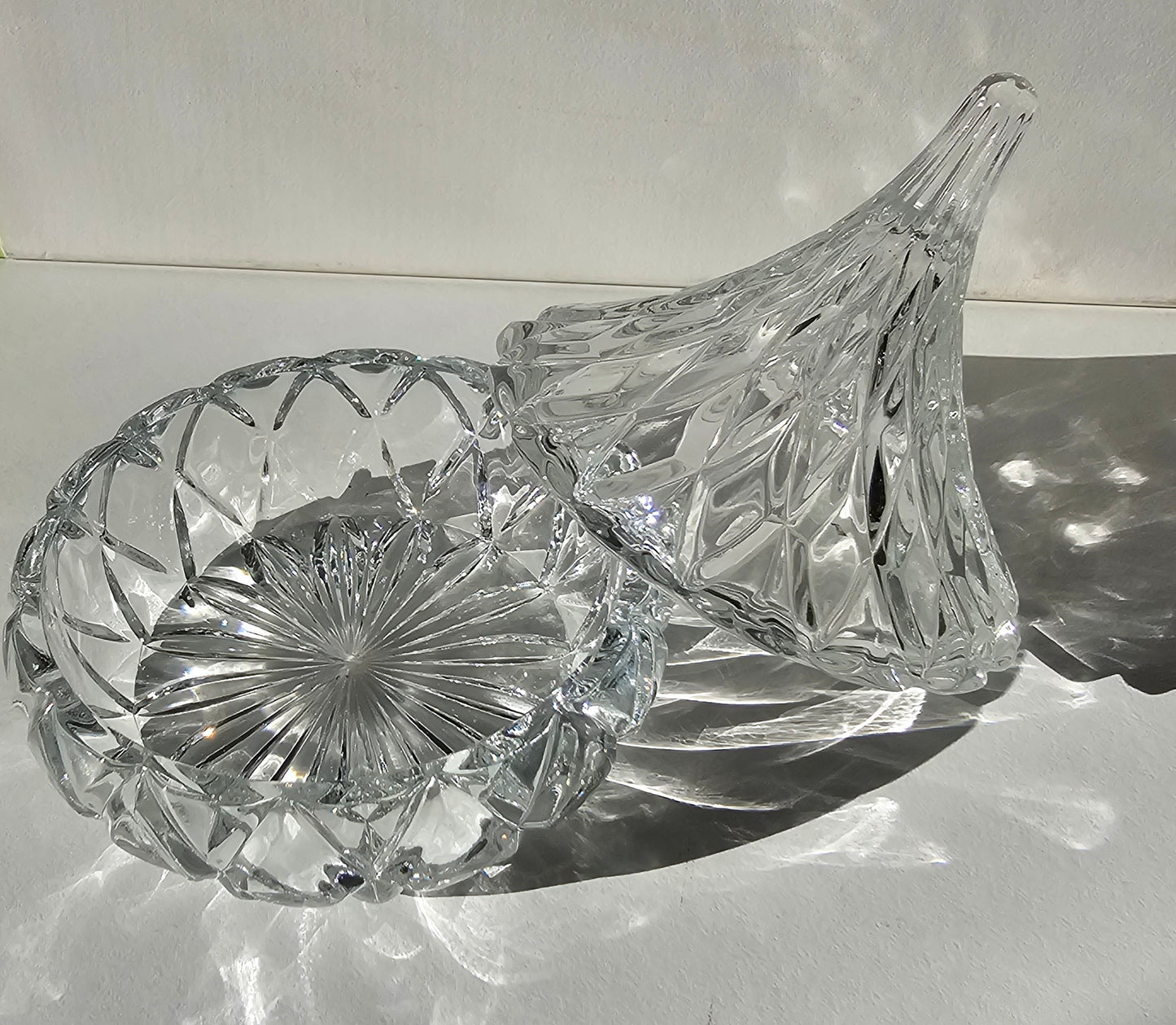 Godinger Crystal Hershey's Kiss Trinket Box, Ring Box, Vintage