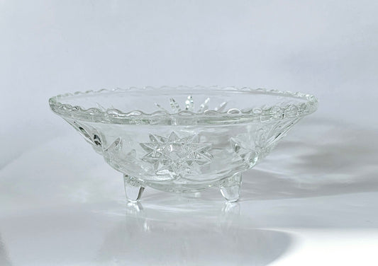 Anchor Hocking Pressed Glass Candy Dish, Trinket Dish