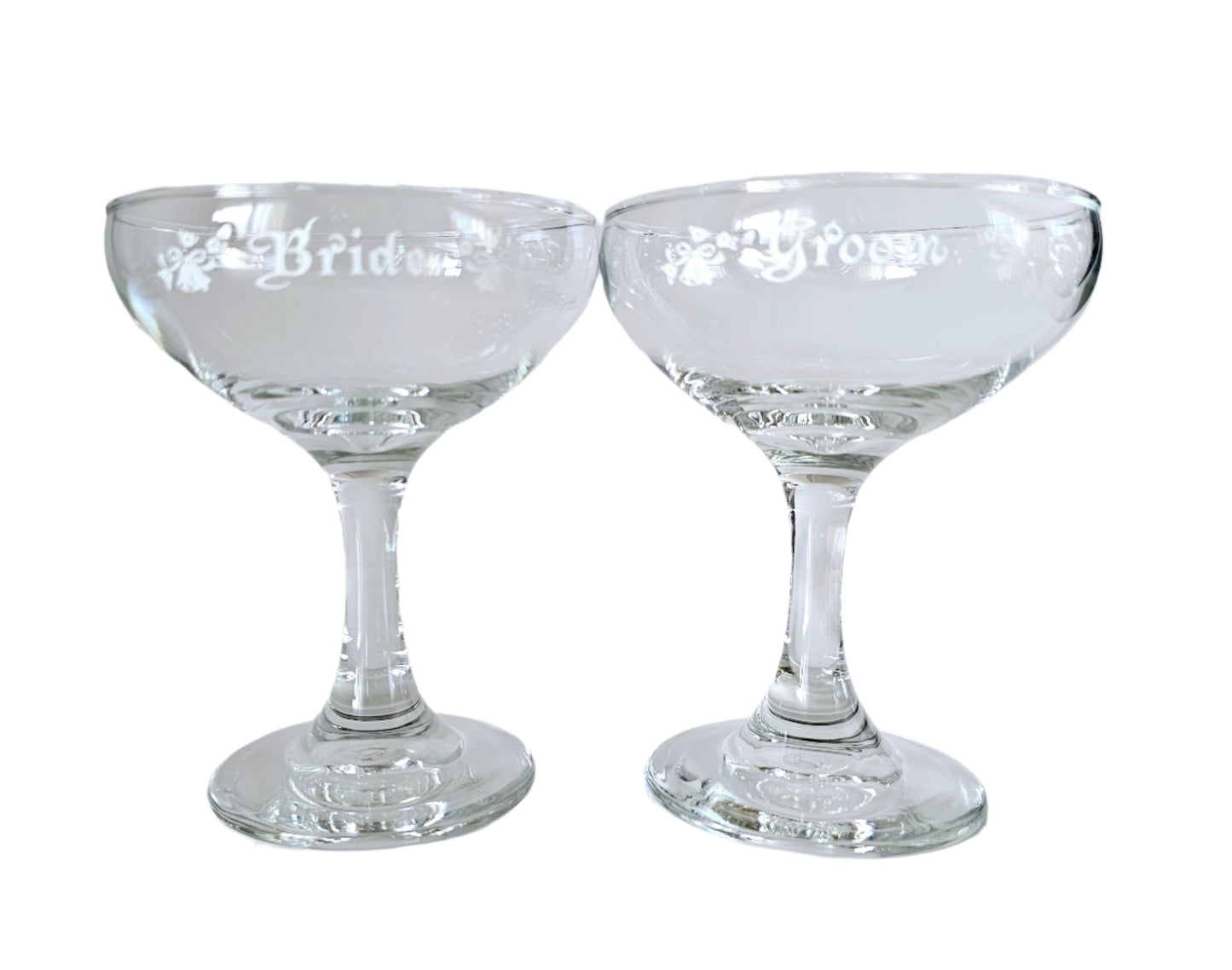 Bride and Groom Wine Glasses