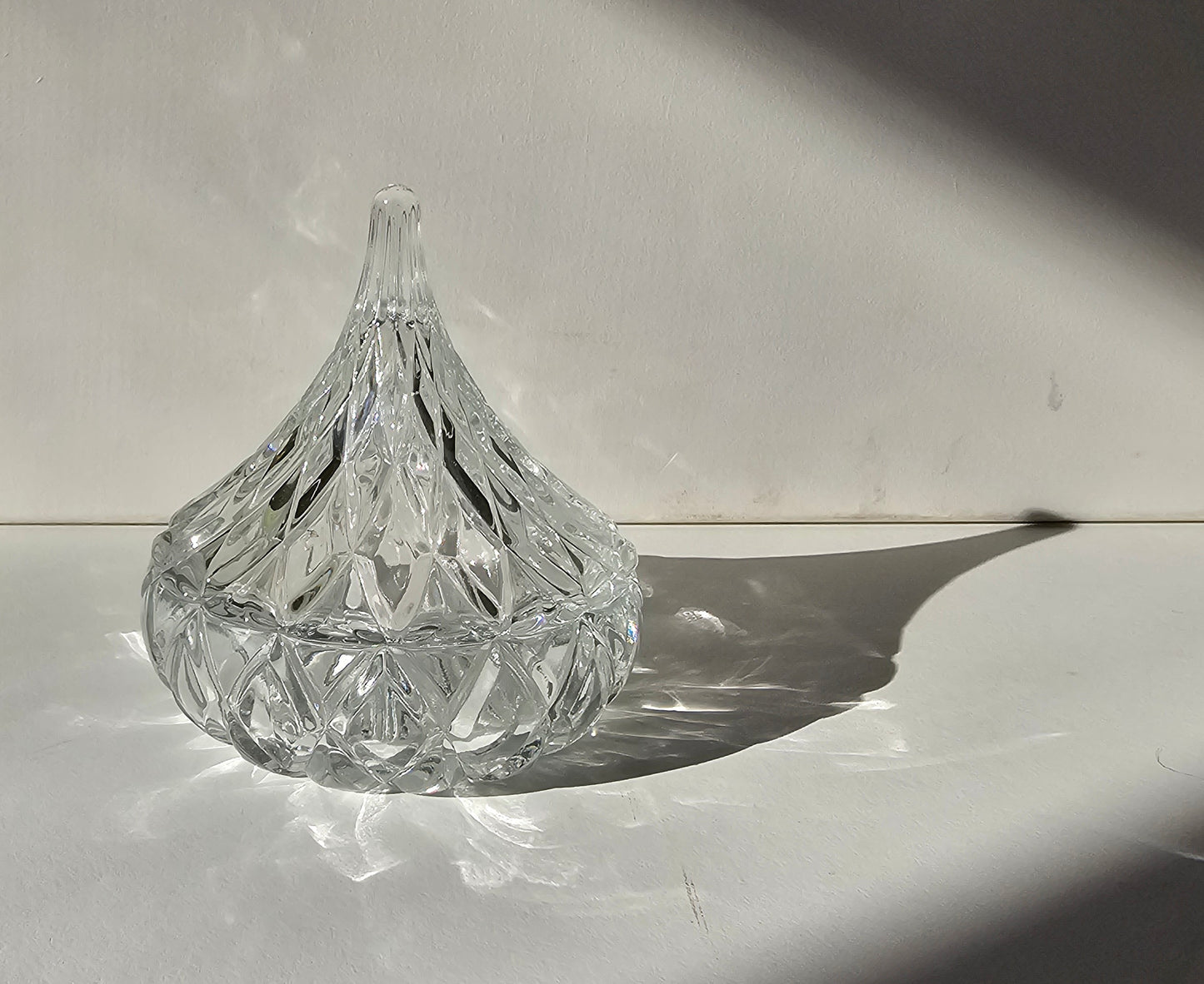 Godinger Crystal Hershey's Kiss Trinket Box, Ring Box, Vintage