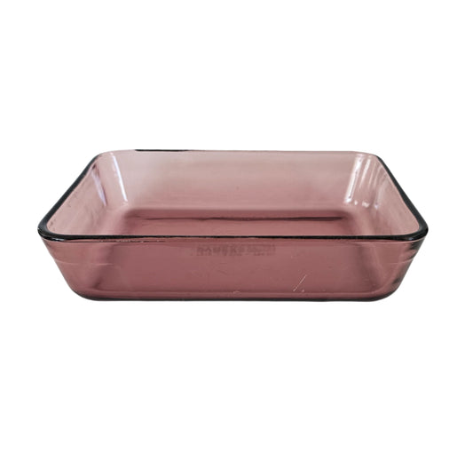 Vintage PYREX Rectangular Baking or Storage Dish, 3 Cup/350 ml, Microwave- and Oven-Safe, Purple