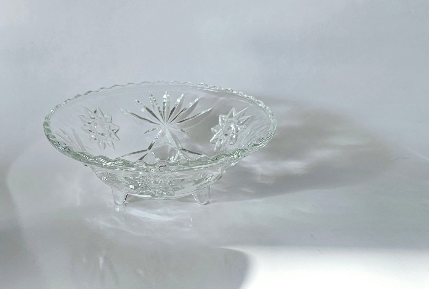 Anchor Hocking Pressed Glass Candy Dish, Trinket Dish